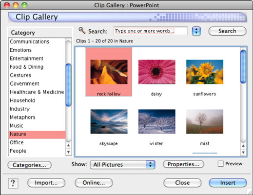 clip art for mac word