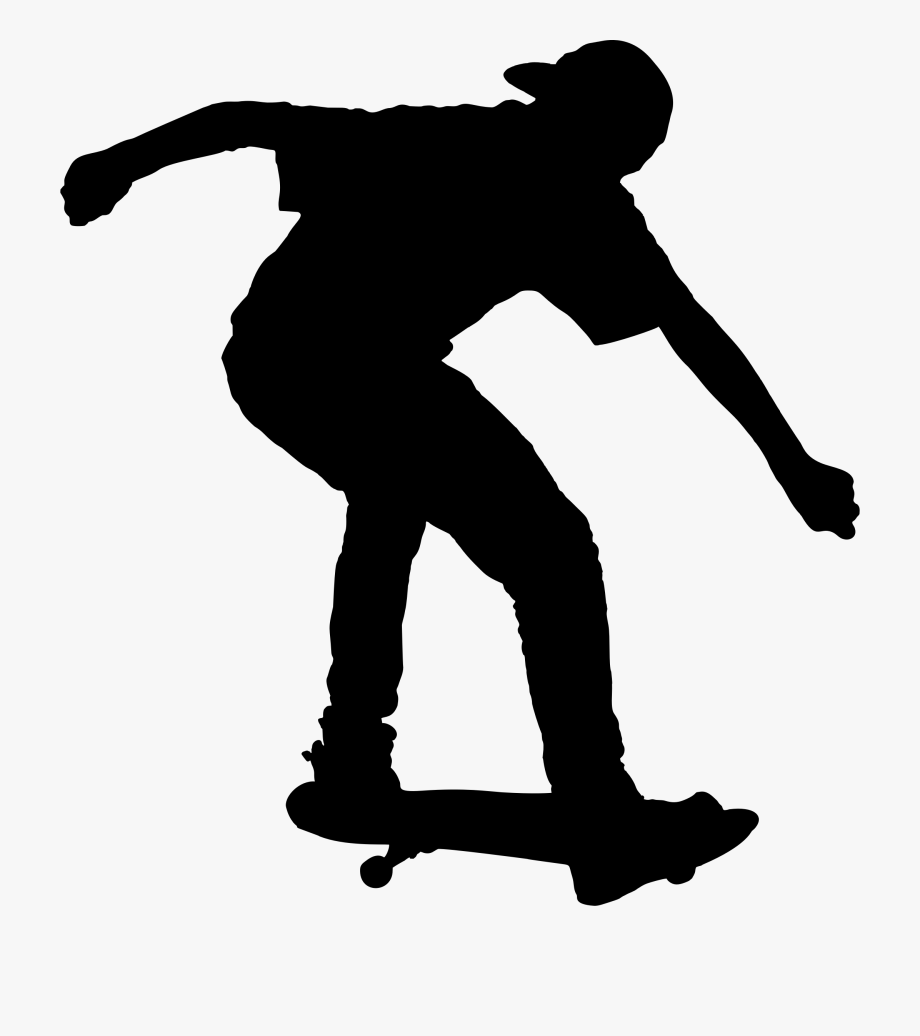 Athlete Vector Clipart - Skateboarder Clip Art , Transparent 