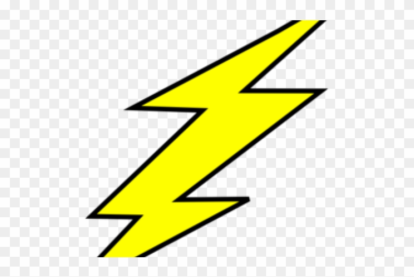 The Flash Clipart Outline - Clip Art Lightning Bolt, HD Png 