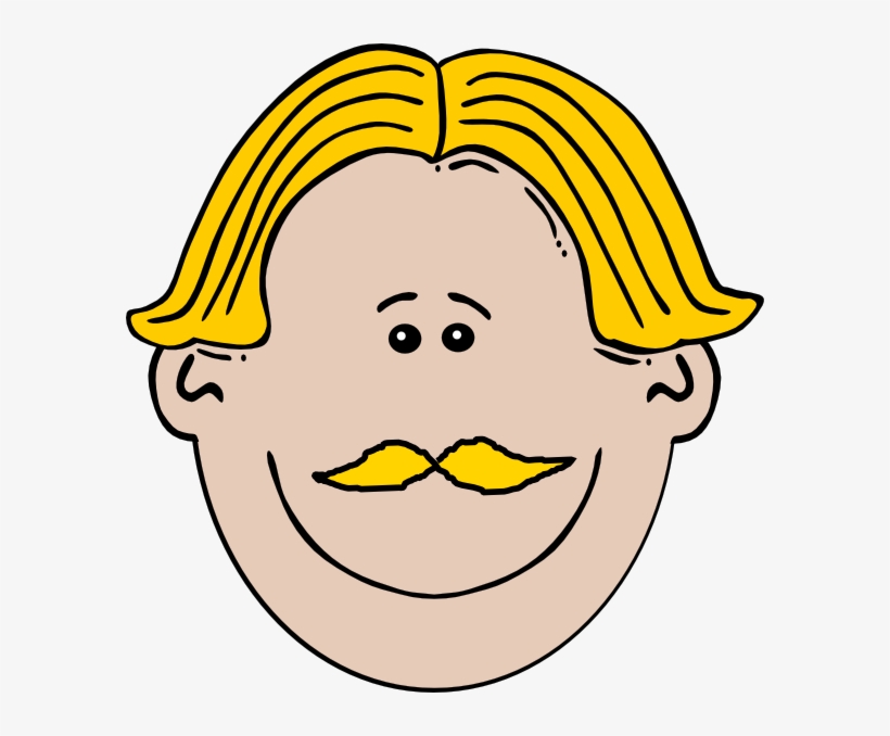 How To Set Use Blond Man With Mustache Clipart -  PNG 