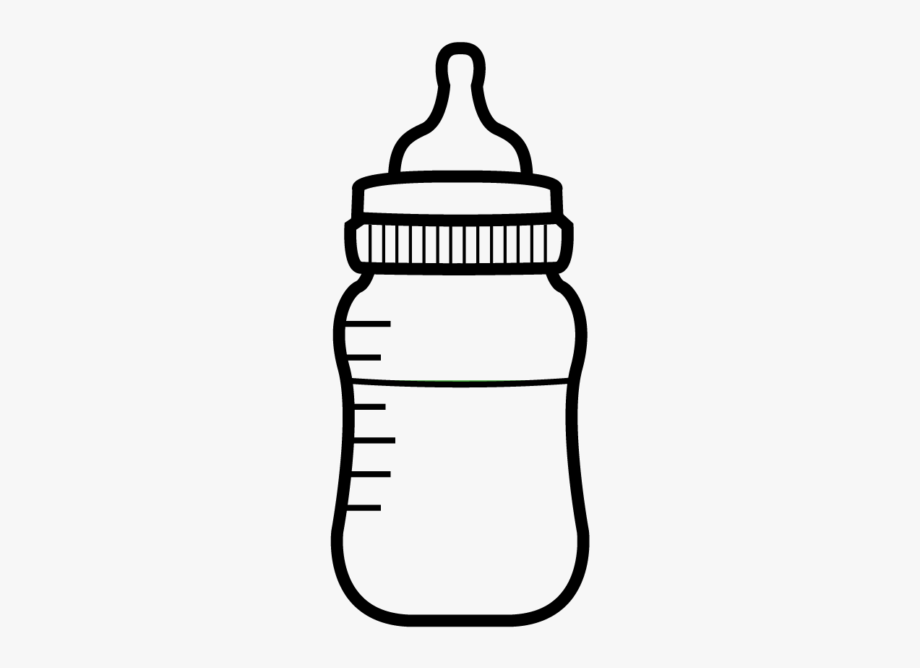 baby bottle clipart black and white - Clip Art Library