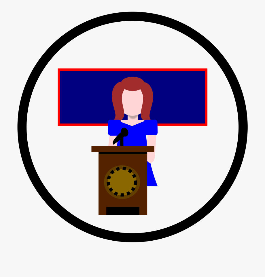 Woman Speaker - Icons Speaker Transparent , Transparent Cartoon 