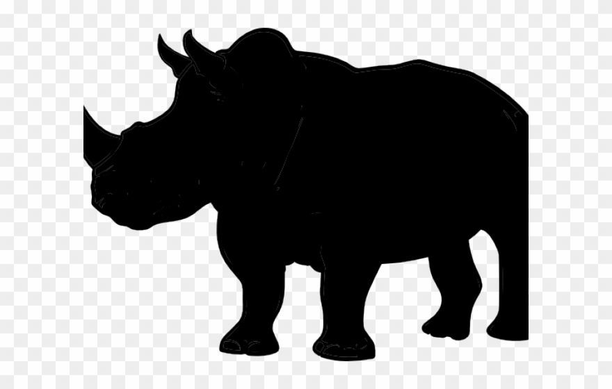 Black Rhino Cliparts - Png Download 