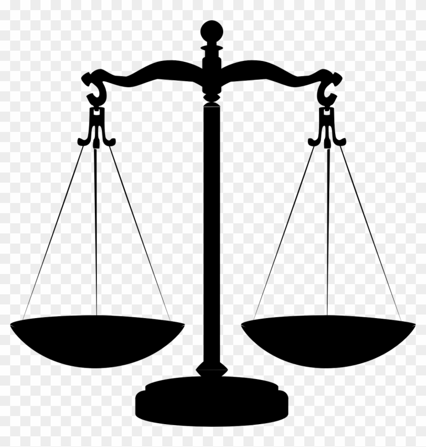 Scales Justice Balanced Black Png Image - Chicago Bulls Vs Chicago 