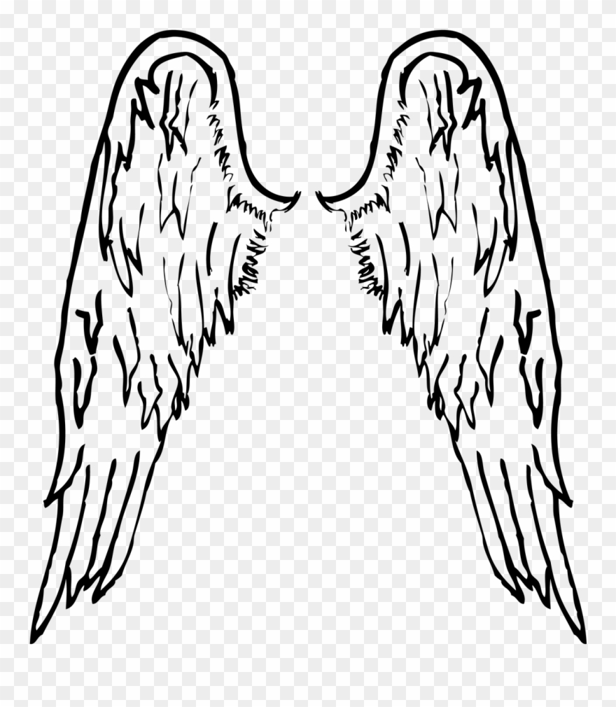 Closed Angel Wings Clip Art - Angel Wing Transparent Icon - Png 