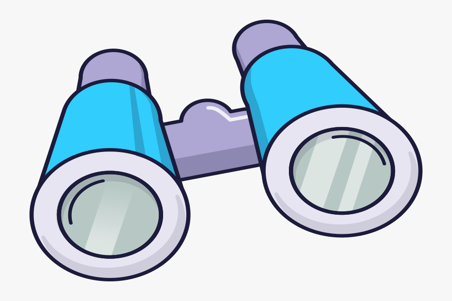 Blue Binoculars - Binoculars Images Clip Art , Transparent Cartoon 