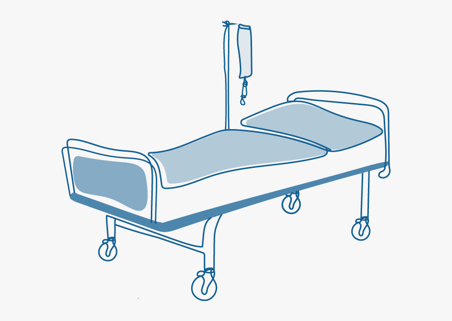 Bed Frame Clipart , Png Download - Hospital Bed Png , Transparent 