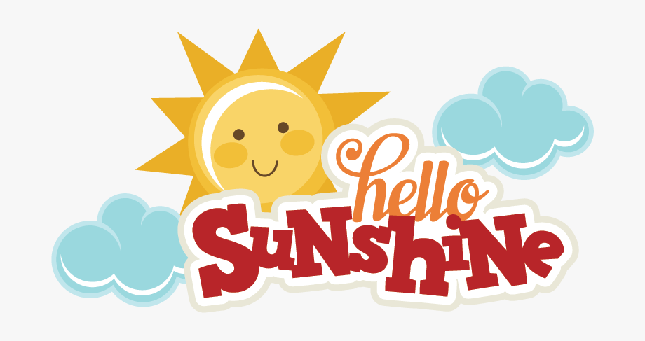 Sunshine Cloud Cliparts - Hello Sunshine , Transparent Cartoon 