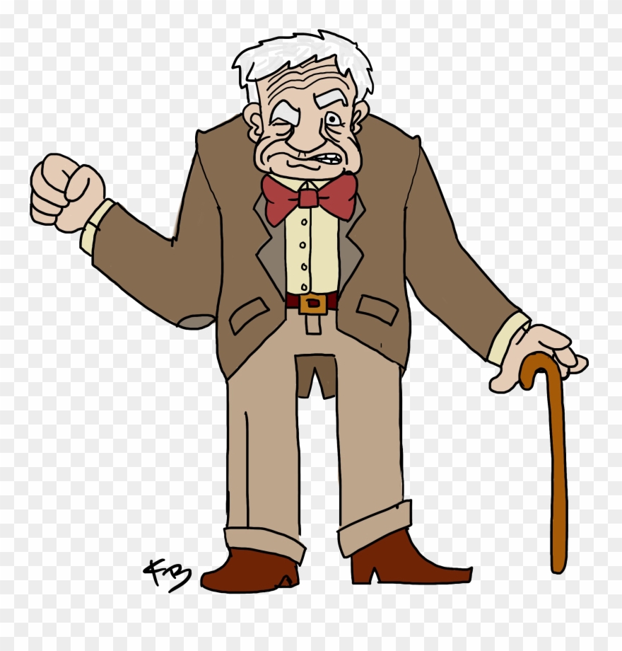 Old Man Transparent - Cartoon Old Man Png Clipart 