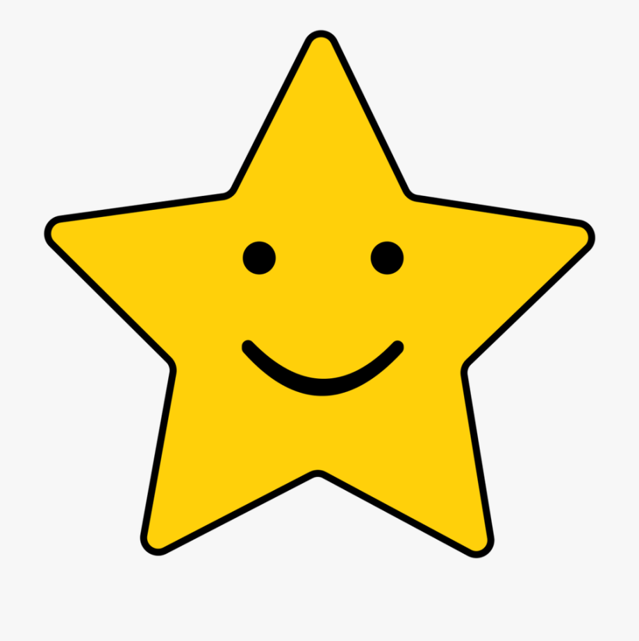 Cute Smiling Star Clipart - Smile Stars Clipart Png , Transparent 