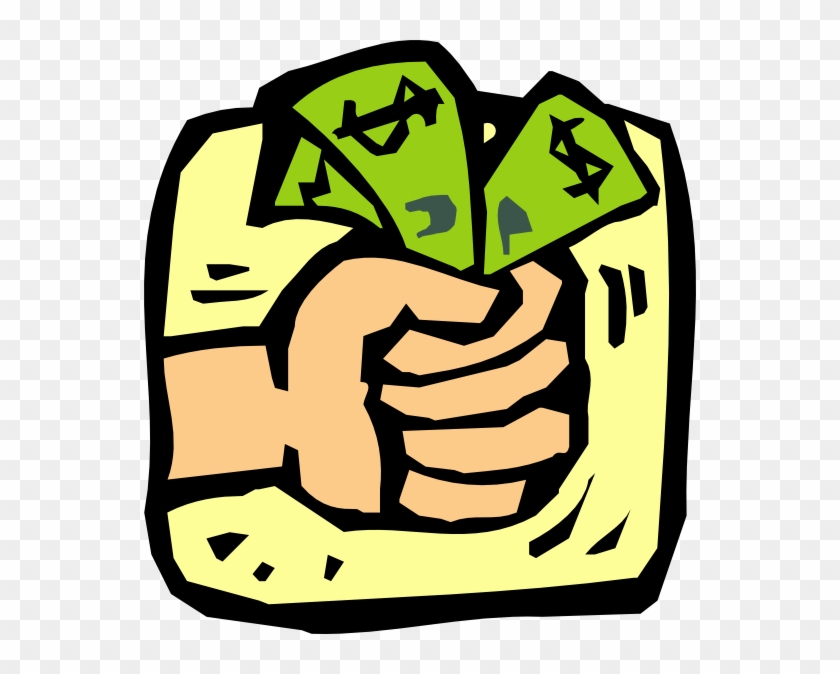 Fist Full Of Money Clip Art Free Vector - Free Money Clipart, HD 