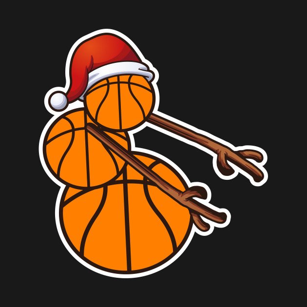 Flossing Basketball Snowman Christmas Floss Dance