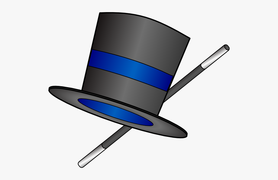 Top Hat Magic Hat Clip Art Clipart Image - Top Hat And Cane 