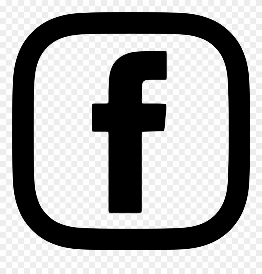 Facebook Logo Red Transparent - Fb Icon White Png Clipart 