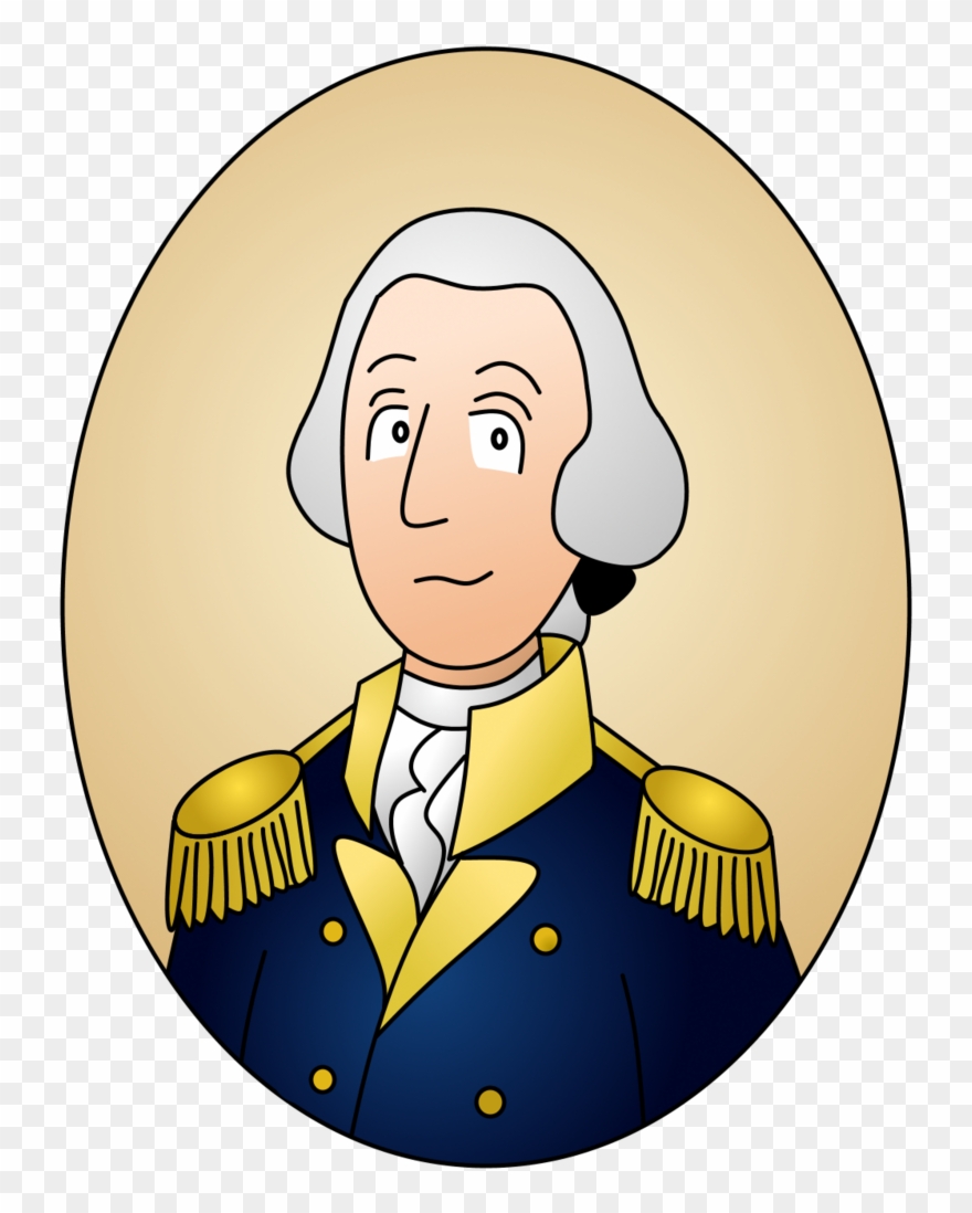Clip Art A Portrait Of General - General George Washington Cartoon 