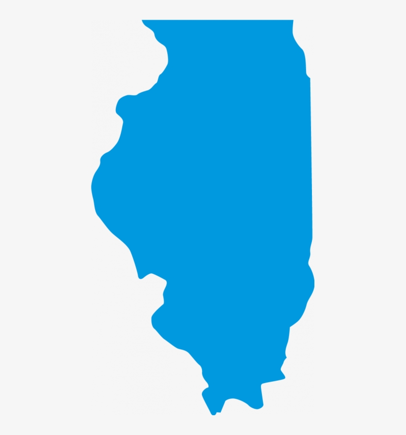 Chicago Illinois Cliparts - Illinois State Outline Transparent PNG 
