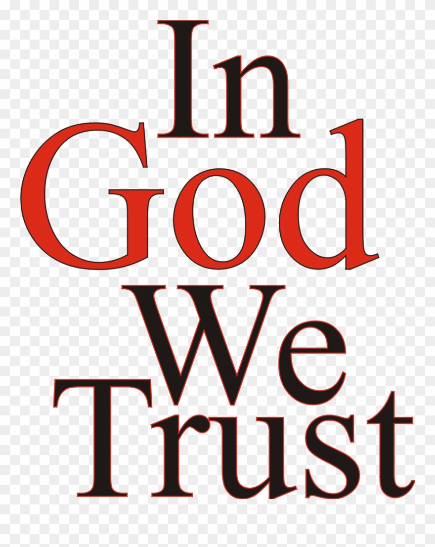In God We Trust - Transparent Gold In God We Trust Logo Clipart 