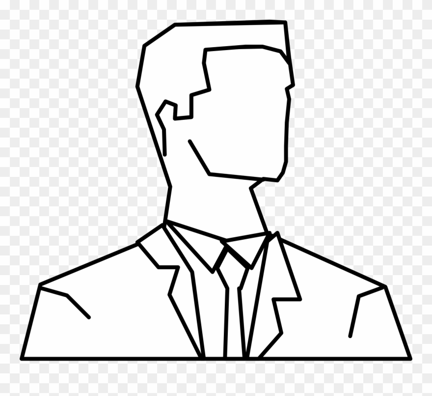 Male Drawing Outline  - Man Outline Drawing Clipart 
