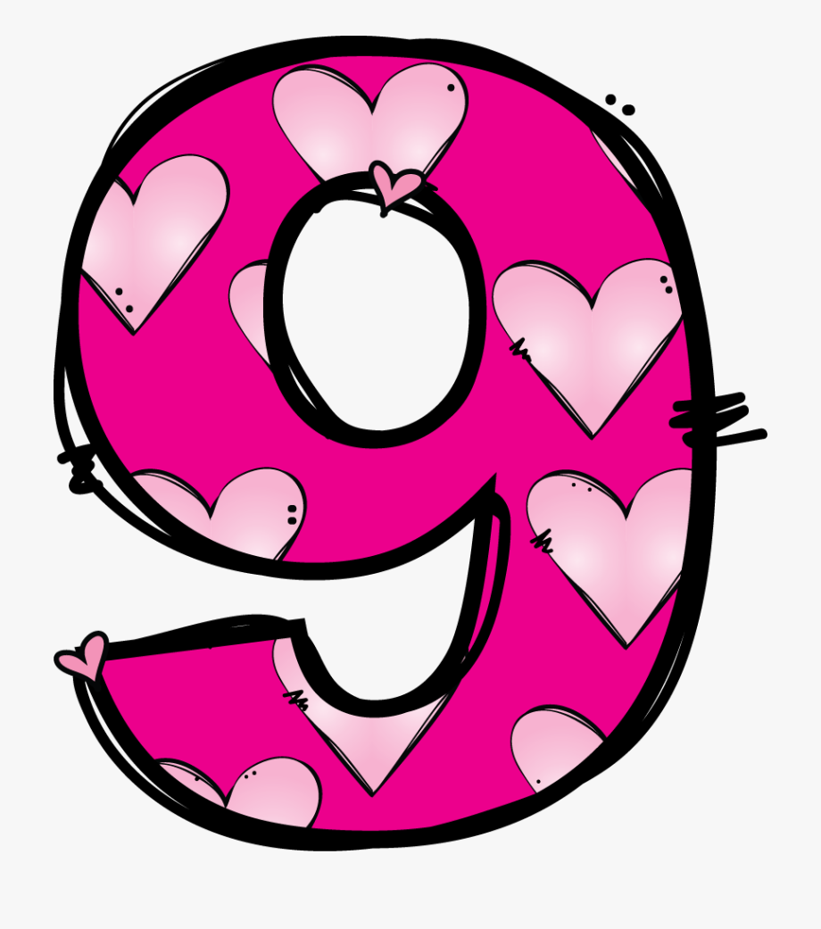Numbers Clipart Bubble - Cute Number 9 Clipart , Transparent 