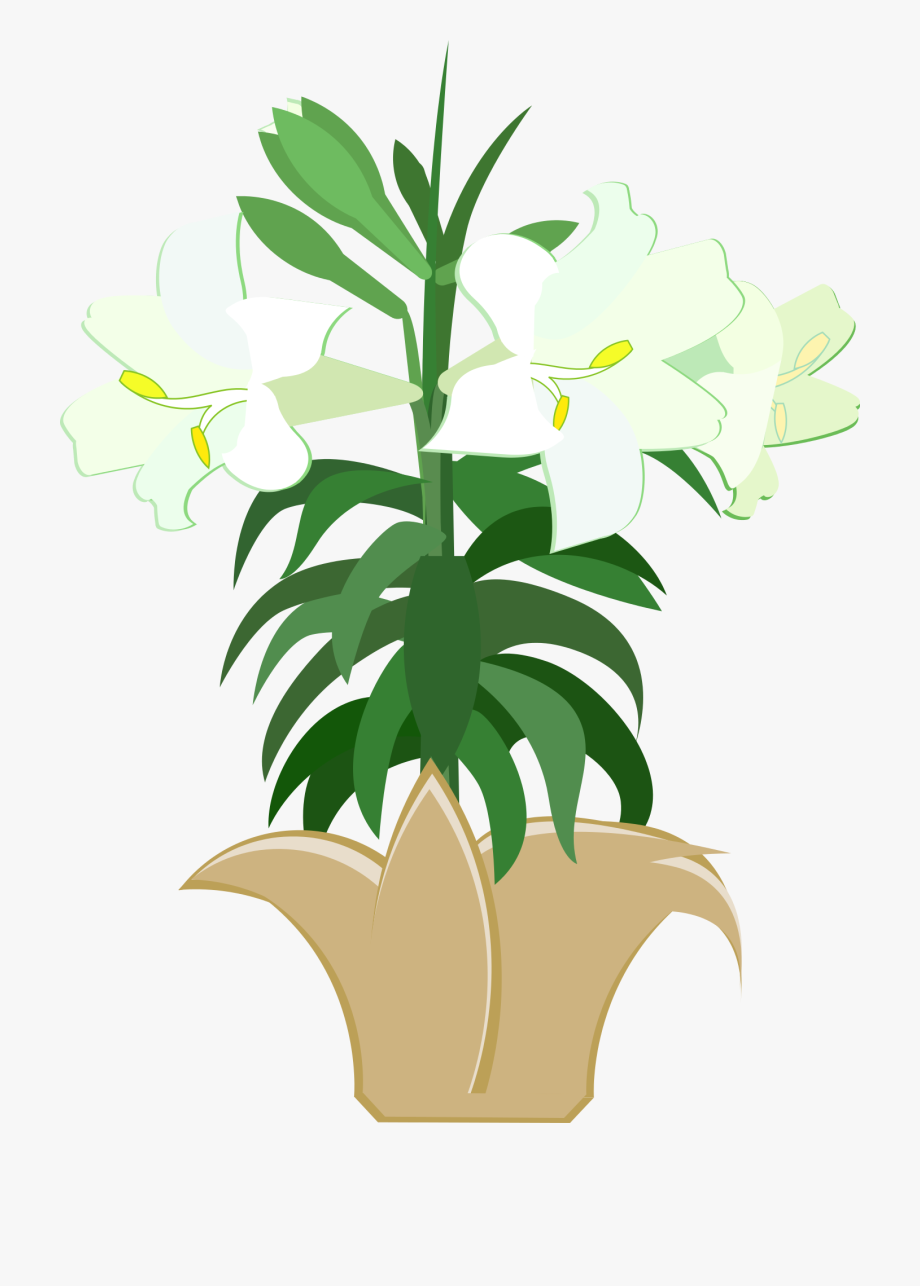 Holy Week And Easter Clipart Graphic - Easter Lily Clipart Png.