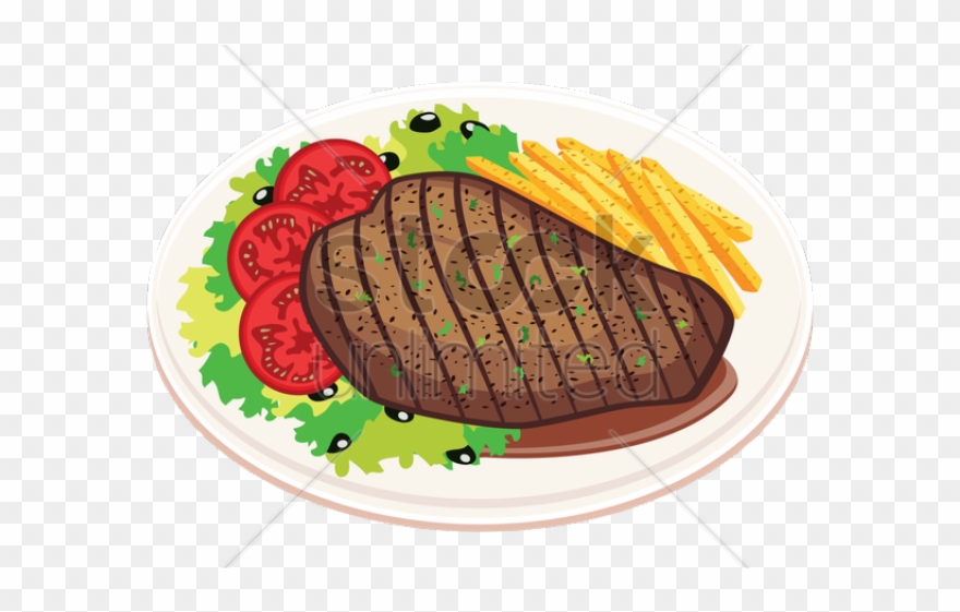 Roast Clipart Meal - Clip Art Steak - Png Download 