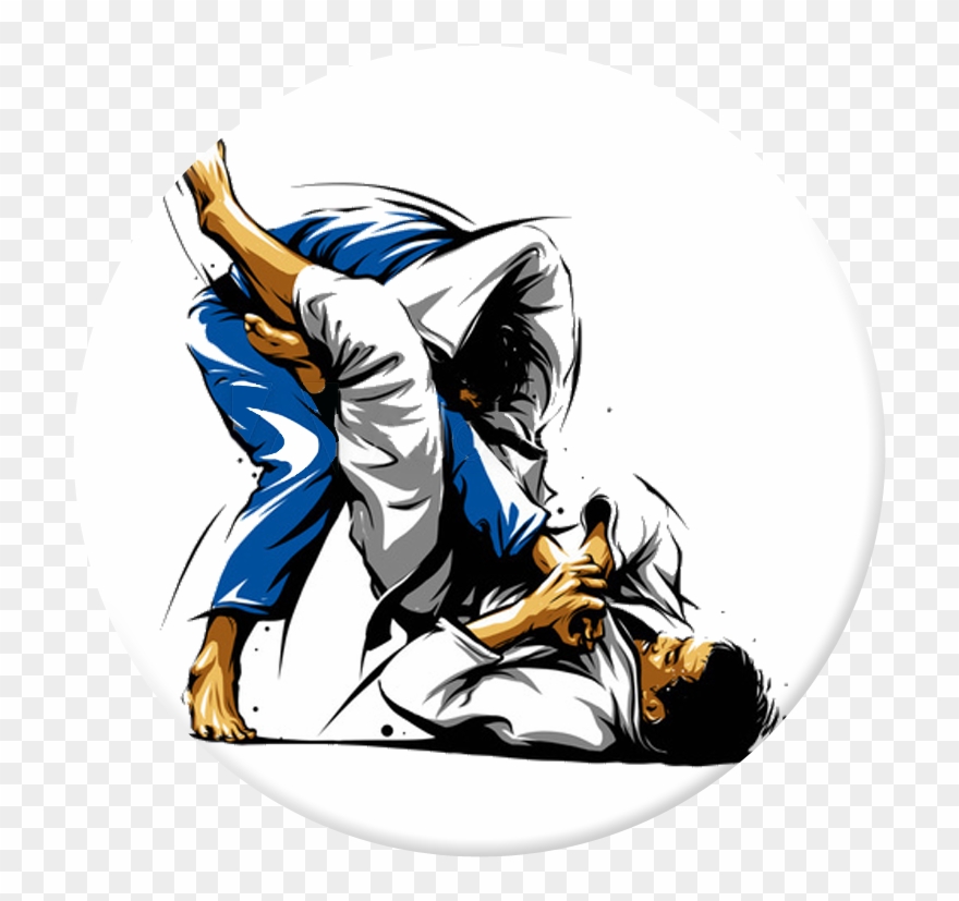 Brazilian Jiu-jitsu - Bjj Cartoon Clipart 