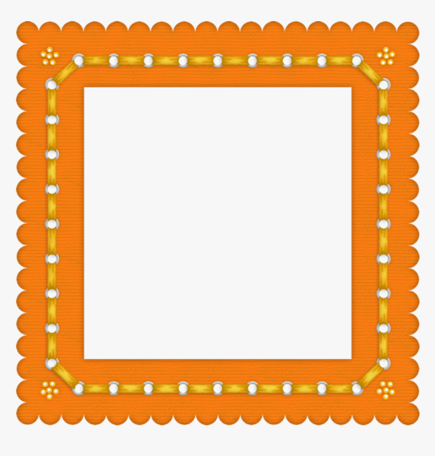 Orange Frame Cliparts - Orange Frames, HD Png Download 