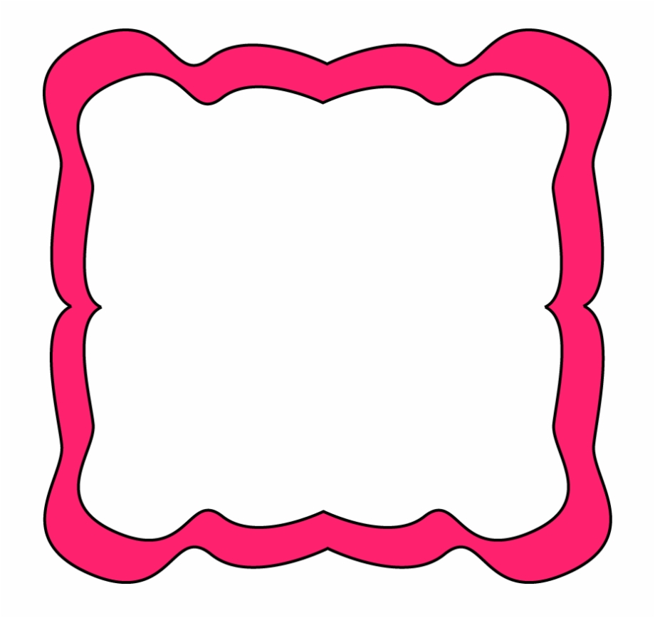 Pink Frame Png For Free Download - Whimsical Border Clip Art 