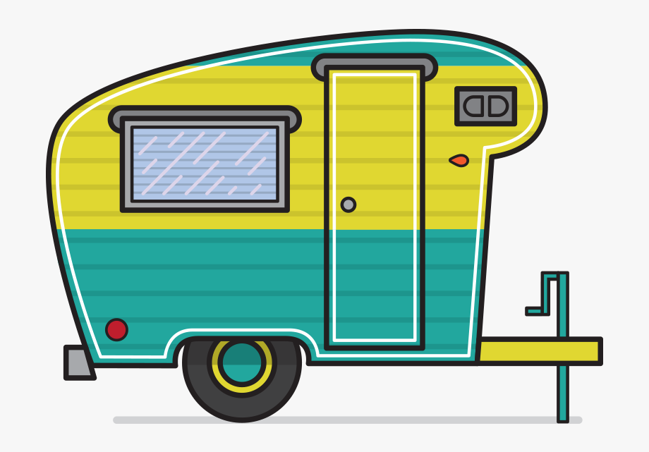 camper cartoon clipart free