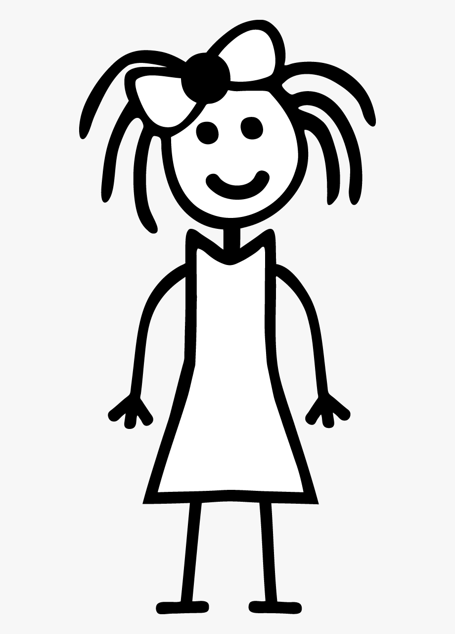 Clipart Of Logic, Stanford And Weblogs - Girl Stick Figure Png 