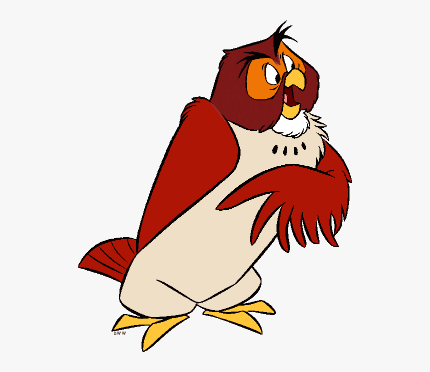 Owl Disney Cliparts - Transparent Winnie The Pooh Owl, HD Png 