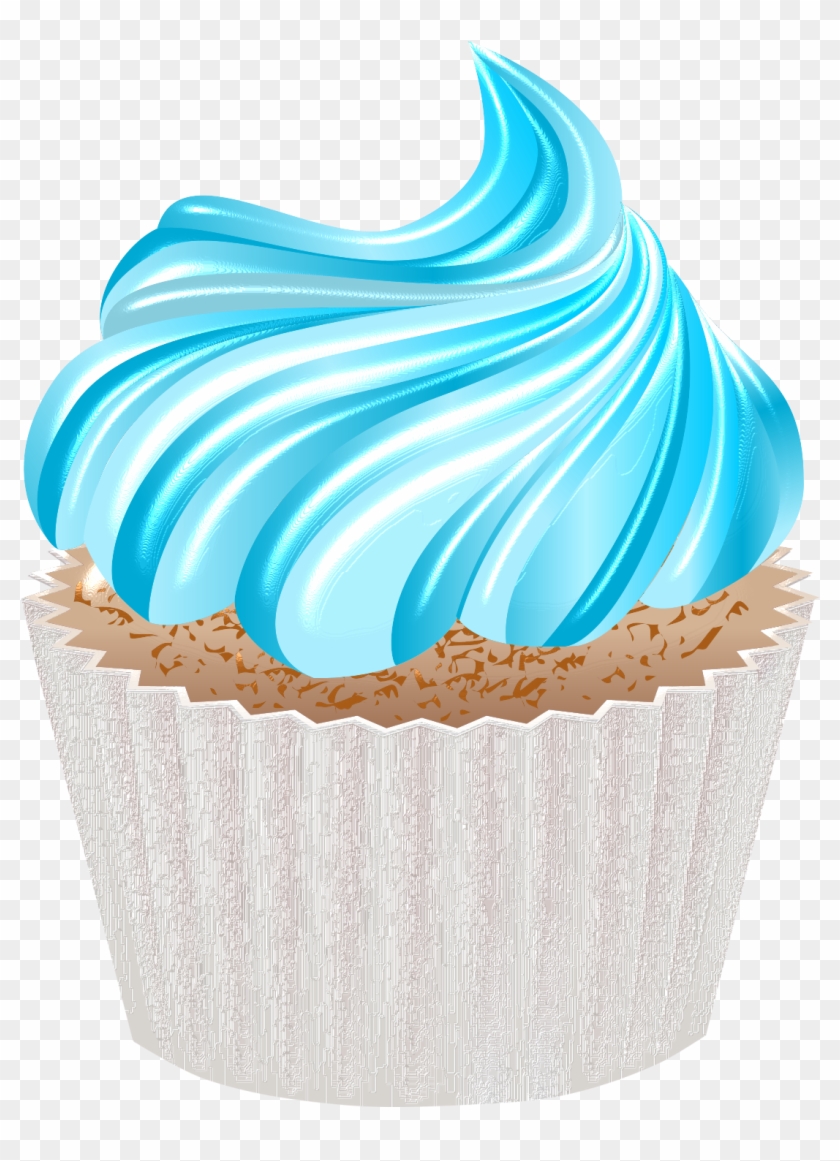 ???**???*cupcake*???**???* - Blue Cupcakes Clipart, HD Png Download 