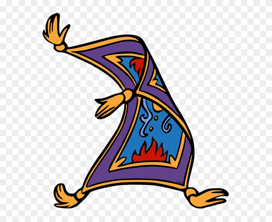 Back To Aladdin Clip Art Menu - Aladdin Magic Carpet Clipart - Png 