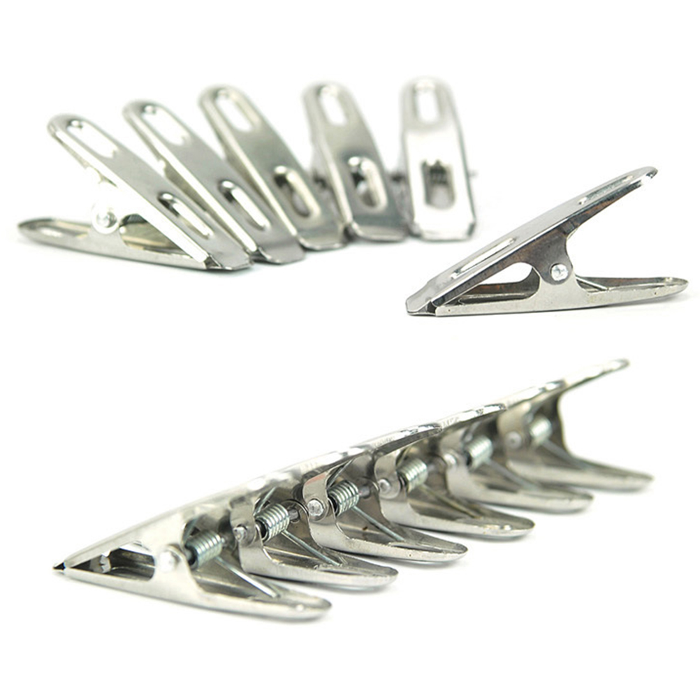 US $4.5 26% OFF|40pcs Stainless Steel Clothes Pegs Metal Clips Socks Clips Clothes Pins Clothing Clamps Sealing Clip Photo Paper Peg|Clothes Pegs| | 