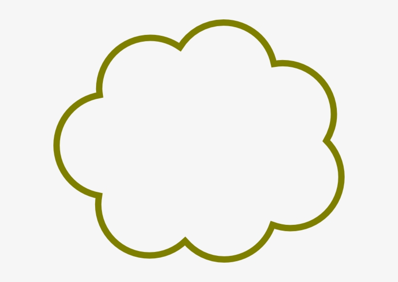 Green Cloud Clip Art - Clip Art Bubble Cloud Transparent PNG 