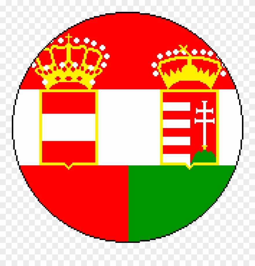 Austria Hungary Flag Circle , Png Download Clipart 