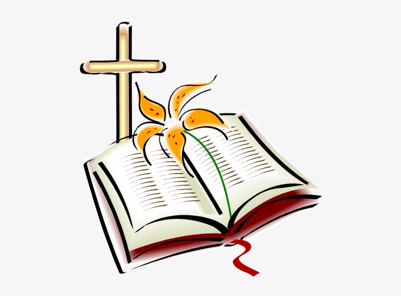 Graphic Library Stock Catholic Clipart Cross Bible - Clip Art 