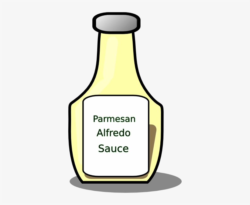 Sauce Clipart Sauce Bottle - Alfredo Clipart -  PNG 
