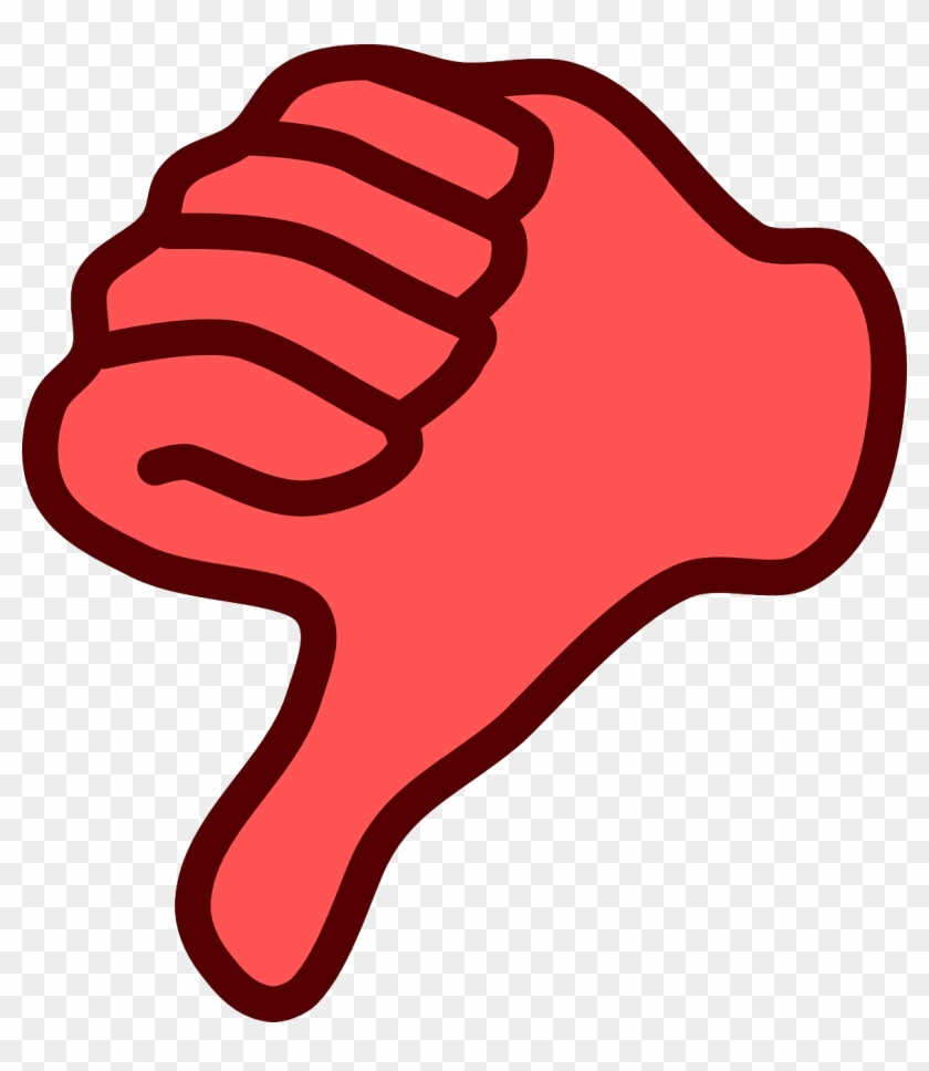 Red Thumbs Down Clip Art - Thumbs Down Clipart, HD Png Download 