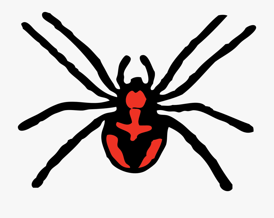 Red Scary Spider Drawing Free Image - Spider Clipart , Transparent 
