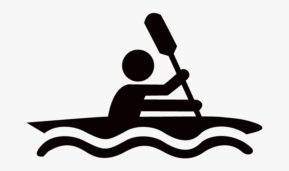 kayaking clipart black and white - Clip Art Library