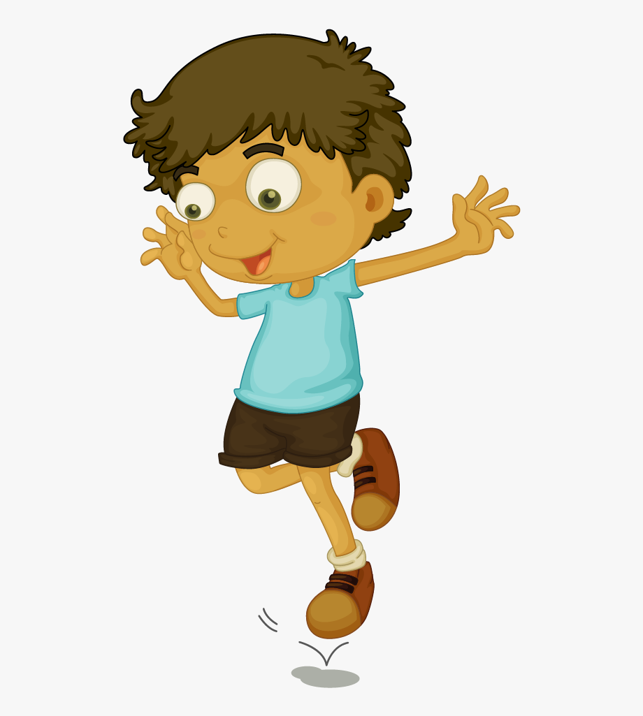 Jumping Child Clip Art - Hop On One Foot Clipart , Transparent 