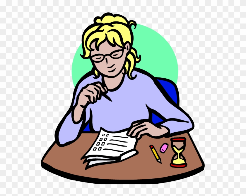 Exam Writing Clip Art Clipart - Taking Test Clipart, HD Png 