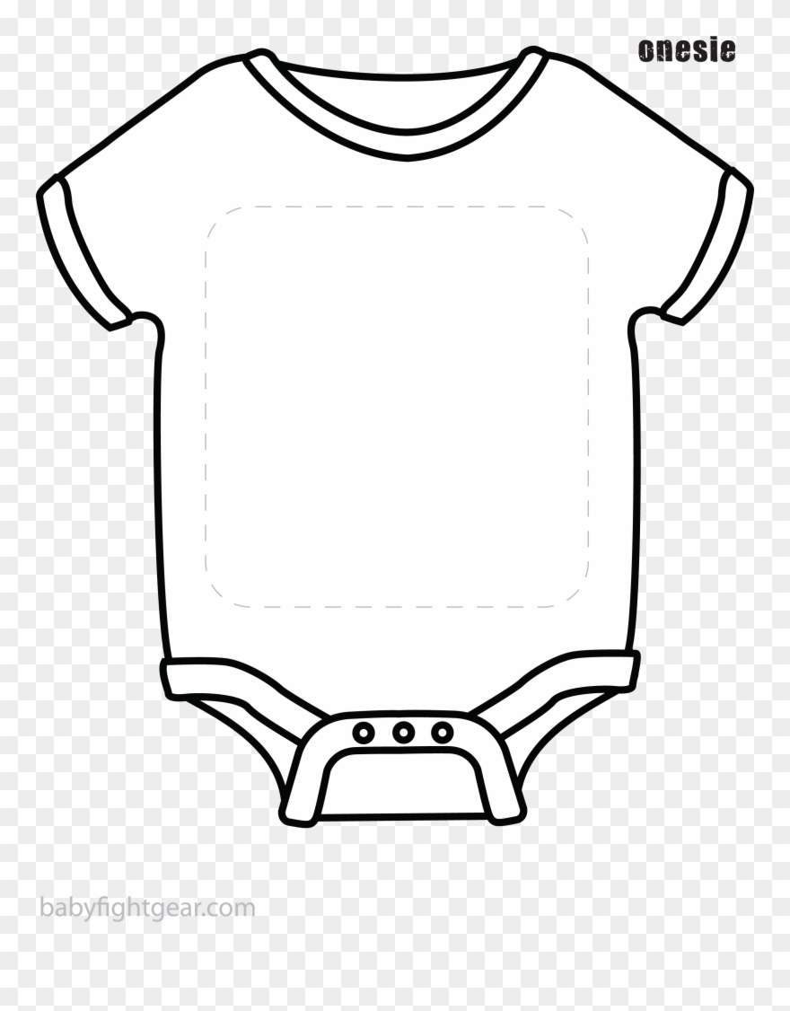 Baby Onesie Template Png Clipart 
