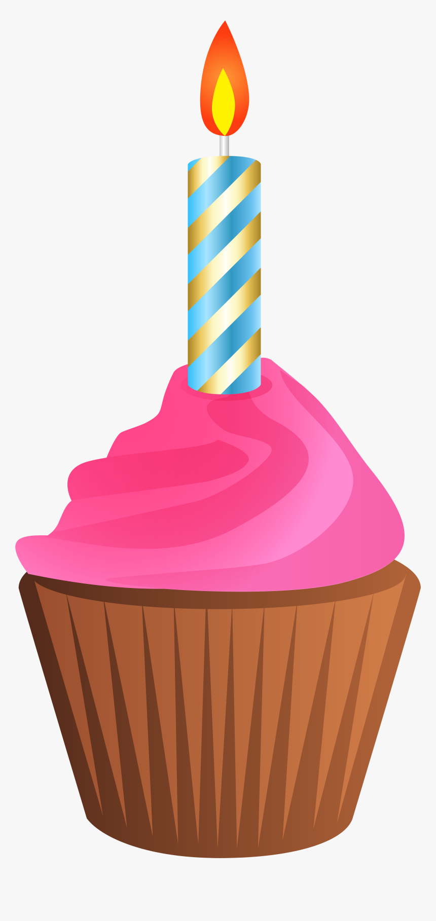 Free Cupcake Clipart - Birthday Cupcake Clip Art, HD Png Download 