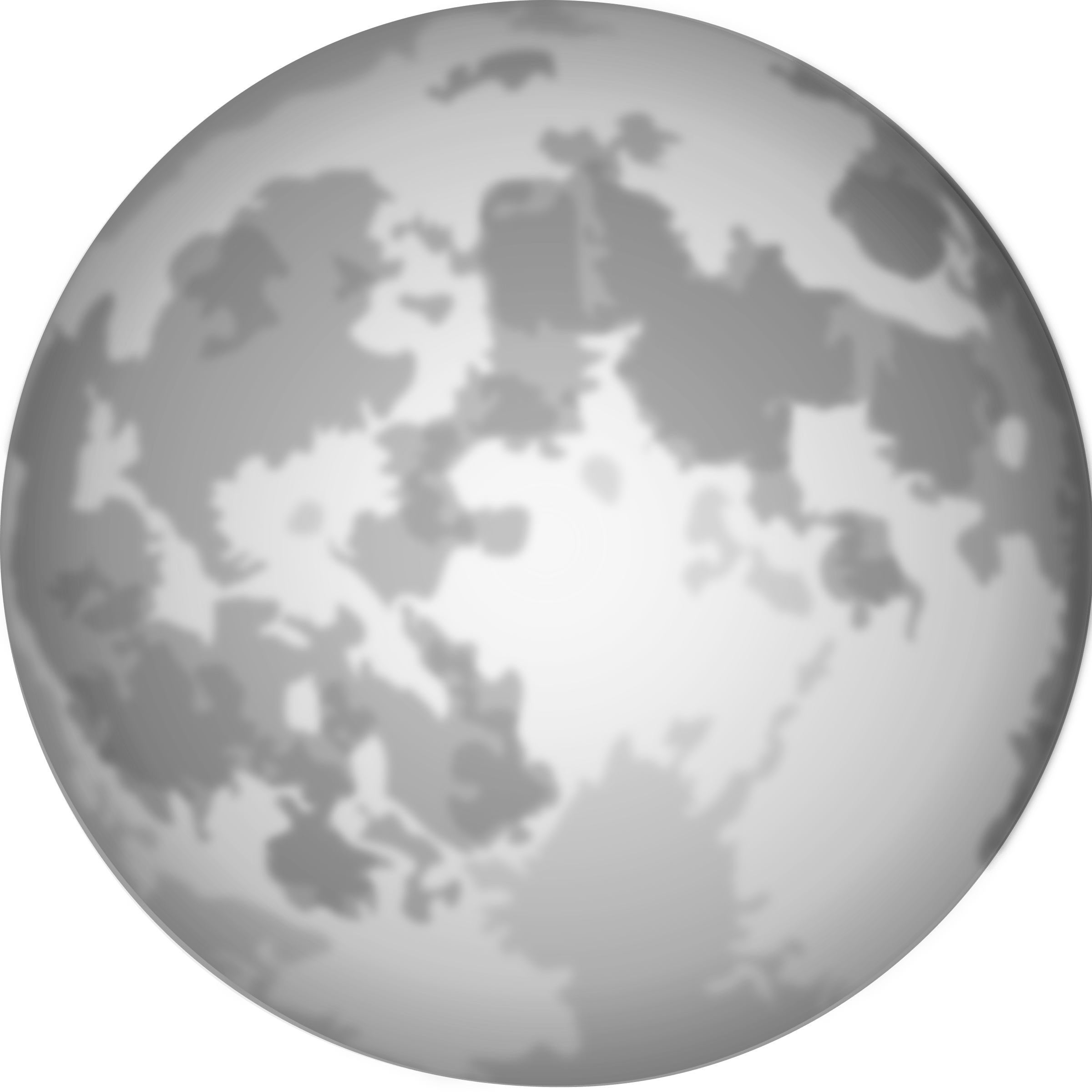 Download Full Moon Clipart Free - Full Moon Clipart Black