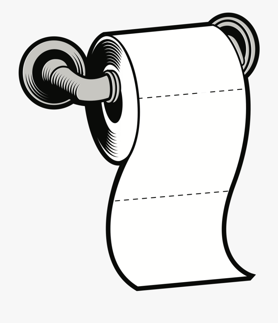 empty toilet paper clipart