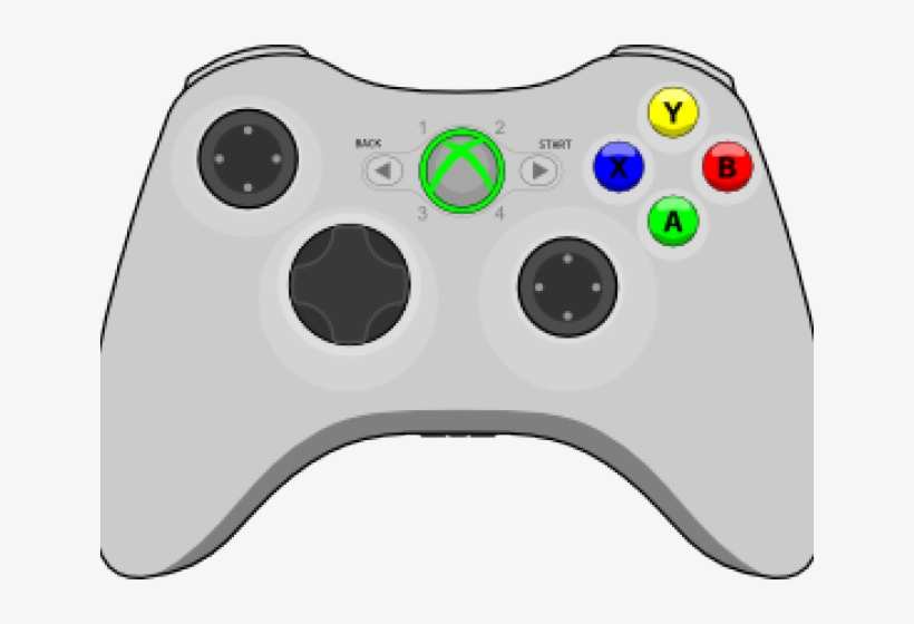 Video Game Clipart Controler - Xbox 360 Controller Clip Art 