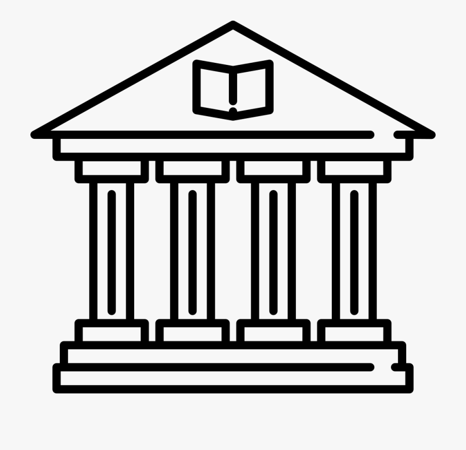 Old Library Building Svg Png Icon Free Download - Library Building 