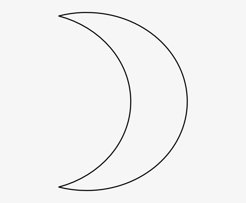 Crescent Moon Clip Art - Moon Clipart Black And White 